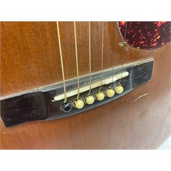 Tanglewood semi-acoustic guitar with Fishman preamp, mahogany back and solid cedar top L103cm; and a Rockbag electric guitar soft carrying case (2)