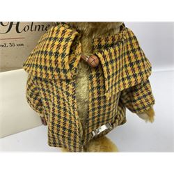 Modern Steiff limited edition teddy bear - Sherlock Holmes No.1242/1500 H35cm; in original box with paperwork