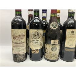 Mixed wine, including Roc de L'Espinas 2002, Cabernet Sauvignon, 2003 Merlot de Carsac, Castillo de Maluenda 1995 Calatayud etc, various content and proof (14)