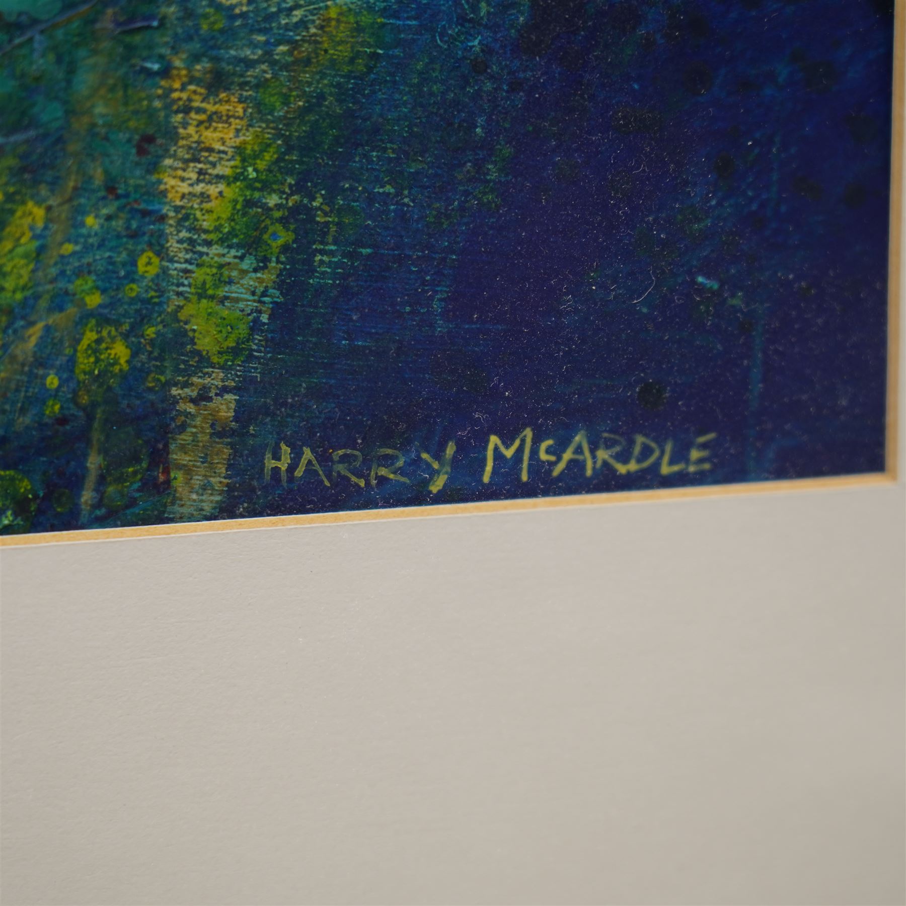 Harry McArdle (British 1941): 'Salt Marsh - North Norfolk', mixed media signed, inscribed on label verso 61cm x 58cm