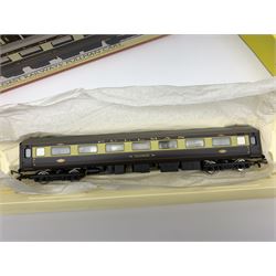Hornby '00' gauge - 'West Coast Railways' Pullman train pack, three passenger coaches 'Crummock Water', 'Grasmere' and 'Ennerdale Water'; all mint and boxed in slip-case