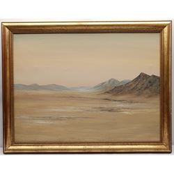 Blythe Loutit (South African 1940-2005): Expansive Mountainous Landscape, oil on canvas signed 74cm x 99cm