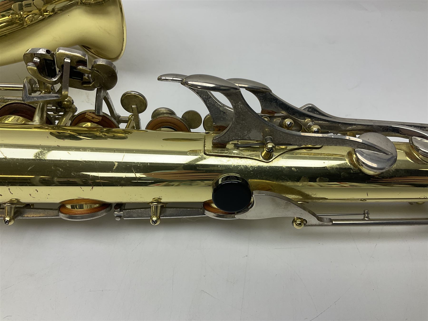 Yamaha YTS-23 tenor saxophone, serial no.021481; in fitted case with crook and accessories.