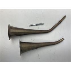 Bugatti cast iron sign with a red background, Shell Oil cast iron sign with gold background, together with Land Rover oil can, motorist warning lamp & torch tool kit and other motoring items 