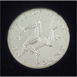 Queen Elizabeth II Isle of Man Pobjoy Mint 1978 silver coin collection, commemorating the 25th anniversary of the Coronation of Her Majesty Queen Elizabeth II, cased with certificate