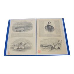 London Illustrated News, collection of articles and images relating to the Crimean War 1854-56 contained  a folder with other fifty items 