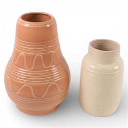 Collection of Susie Cooper ceramics, including jugs, vases and a teapot 