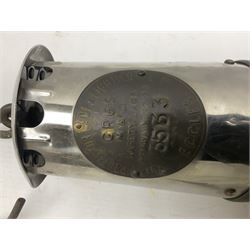 Miners Lamp The Protector, Eccles no 3533, with engraved plaque, H26cm