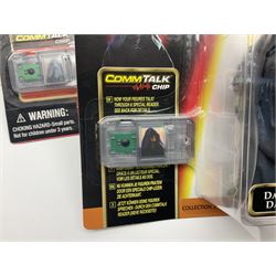 Star Wars - twenty-five 1998/1999 Star Wars Episode One figures and accessory sets by Hasbro in original card backed packaging; both Collection 1 and 2 with Electronic Commtalk reader for each figure's commtalk chip.
