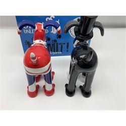 Wallace & Gromit - Gromit Unleashed: two Aardman Animations The Grand Appeal 'Gromit Unleashed' figures comprising Isambark Kingdog Brunel and Jack, one with box