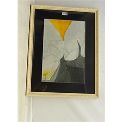  Ladislav Novak (Czechoslovakian 1925-1999): 'Encore l' Espoir', mixed media signed and titled 45cm x 30cm  DDS - Artist's resale rights may apply to this lot  