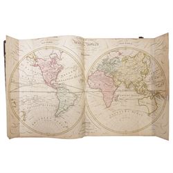 Brown (Thomas) - 'A General Atlas being a Collection of Maps of the World & Quarters, the Various Empires, Kingdoms & States in the Known World' published Edinburgh 1814 with thirty five hand coloured engraved maps as listed, lacks map of England & Wales, with two additional maps bound in comprising 'Map of Jamaica' by John Arrowsmith 1839 and 'Map of British Guiana' by J Hadfield 1838, in contemporary boards