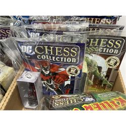 Eaglemoss DC Chess Collection - thirty=-two magazines with models each as issued in unopened plastic bags (32)