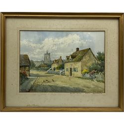 Henry John Sylvester Stannard (British 1870-1951): 'Bunyan's Cottage Elstow Bedfordshire', watercolour signed 26cm x 36cm