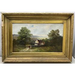 L Lyons (British 19th Century): Heading Home, oil on canvas signed 34cm x 59cm 