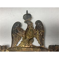 French 1st Empire 70th Infantry shako plate 1814 pattern