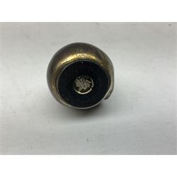 20th century Dansk silver plated paperweight in the form of a stylised cat, with mark to base, H5.5cm