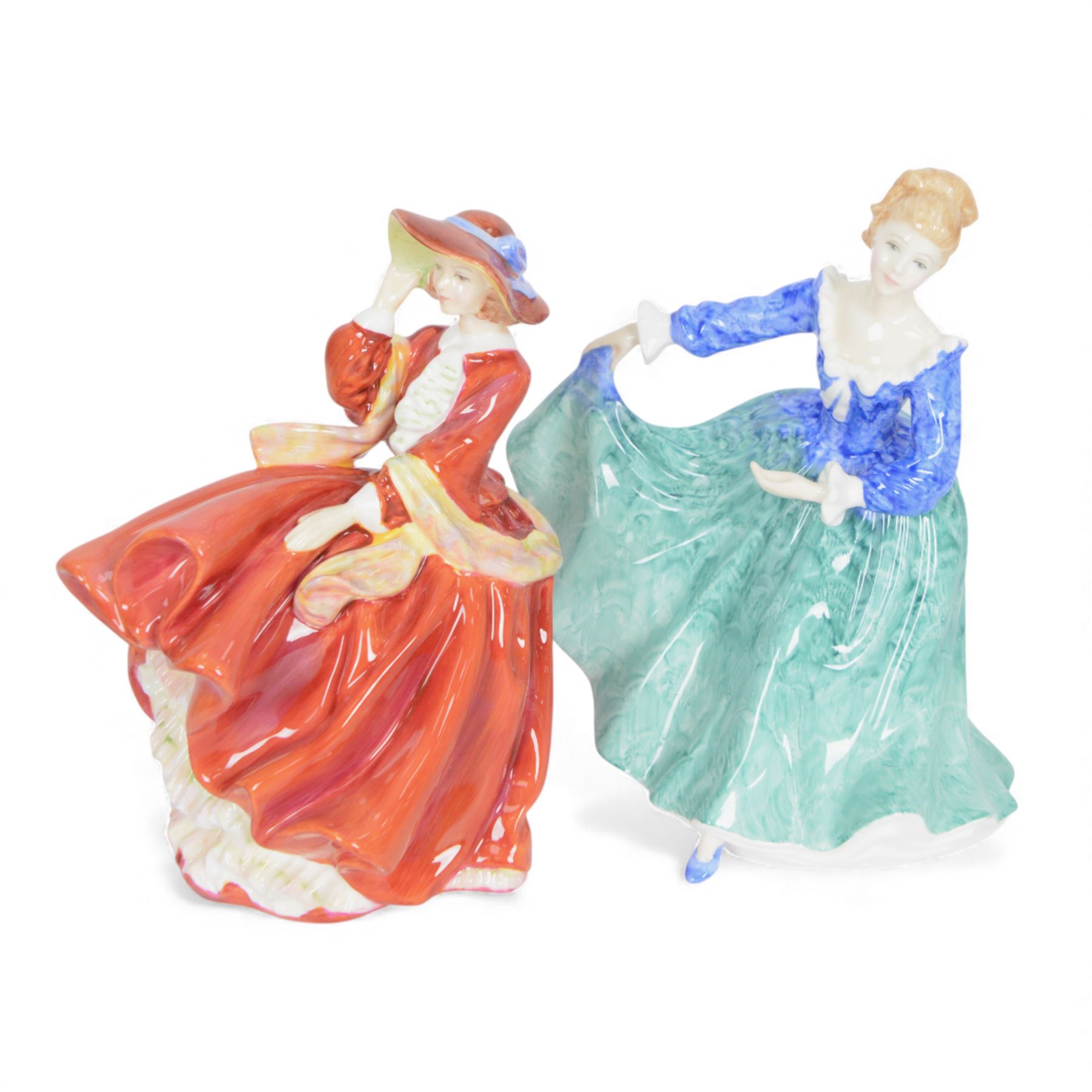 Fourteen Royal Doulton figures, including Deborah, Janette, Jessica, Top of the Hill etc 