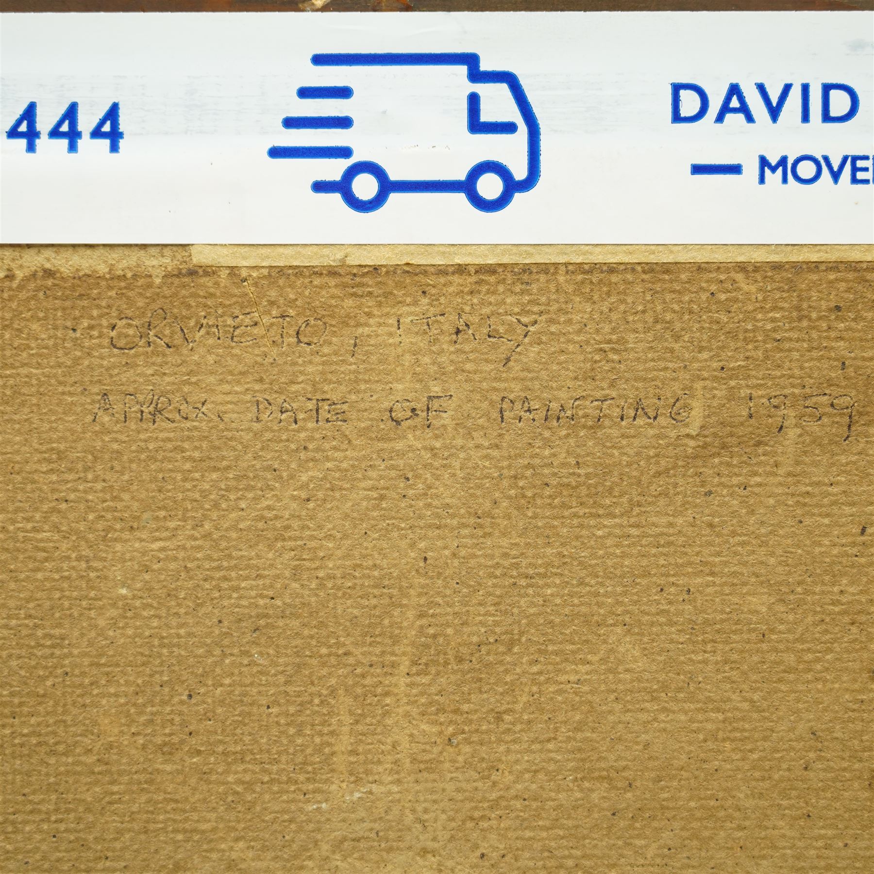 William Lennie Stevenson (Liverpool 1911-2004): 'Orvieto Italy', oil on board signed, titled and approx. dated 1959, 33cm x 59cm