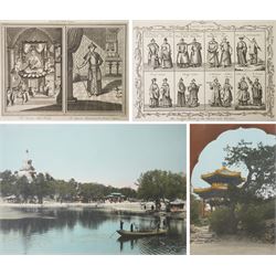 Pair of 19th century Chinese engravings 'The Various Habits of the Chinese and Tartars' 'T...