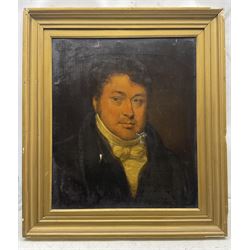 Thomas Arrowsmith (British 1772-1830): Portrait of a Regency Gentleman, oil on canvas signed and dated 1824 verso 50cm x 42cm