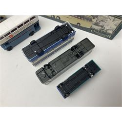 Corgi - twenty-three modern die-cast models of buses and coaches to include 35301, 35303, 35305 and 91916; mostly loose but nine boxed 