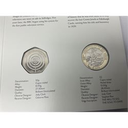 The Royal Mint United Kingdom 2021 brilliant uncirculated annual coin set, in card folder