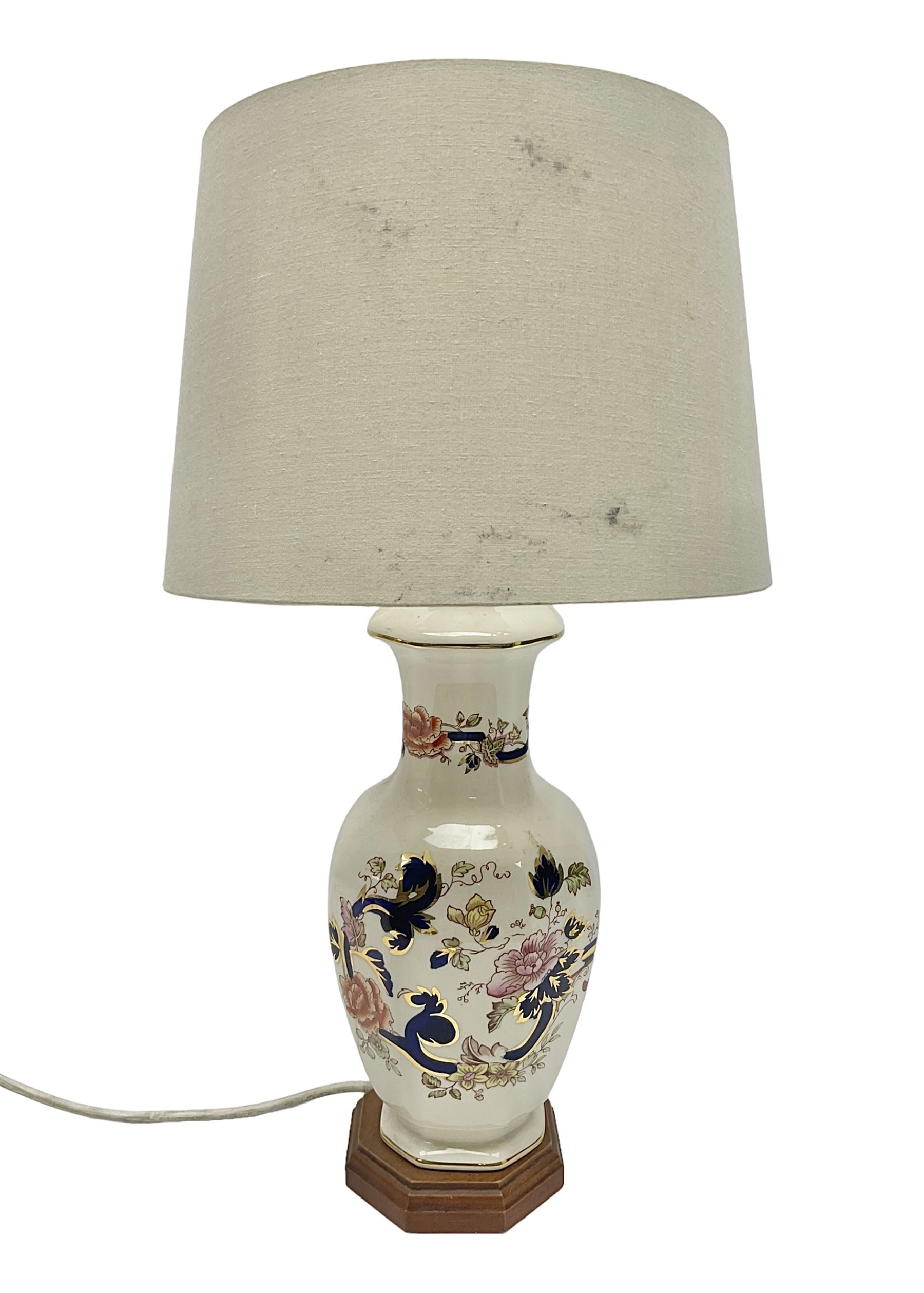 Masons Mandalay pattern lamp, H35cm