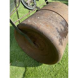Cast iron, Victorian lawn roller - THIS LOT IS TO BE COLLECTED BY APPOINTMENT FROM DUGGLEBY STORAGE, GREAT HILL, EASTFIELD, SCARBOROUGH, YO11 3TX