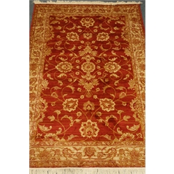  Persian Ziegler rug, red ground, 230cm x 160cm  