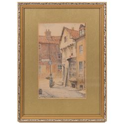 John Wynne Williams (British fl.1900-1920): Whitehead Hill and St Marys Steps, pair watercolours signed 24cm x 15cm; Austen Smith (British Early 20th Century): View towards Scarborough Castle, watercolour signed and dated 1913, 10.5cm x 17.5cm; A Smith (British Early 20th Century): Scarborough Harbour Scenes, pair watercolours signed 22cm x 34.5cm (5)