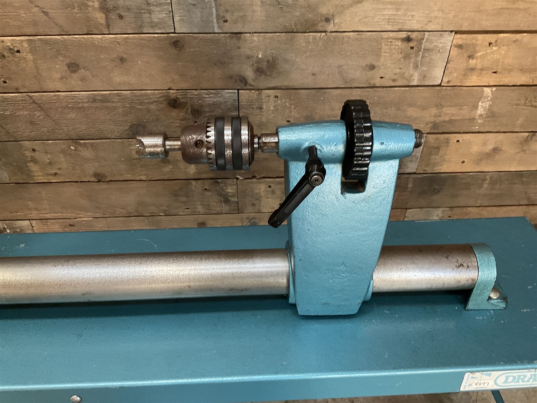 Draper WTL12 wood lathe and a collection of turning chisels 