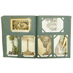 Three vintage postcard albums and contents of topographical cards 