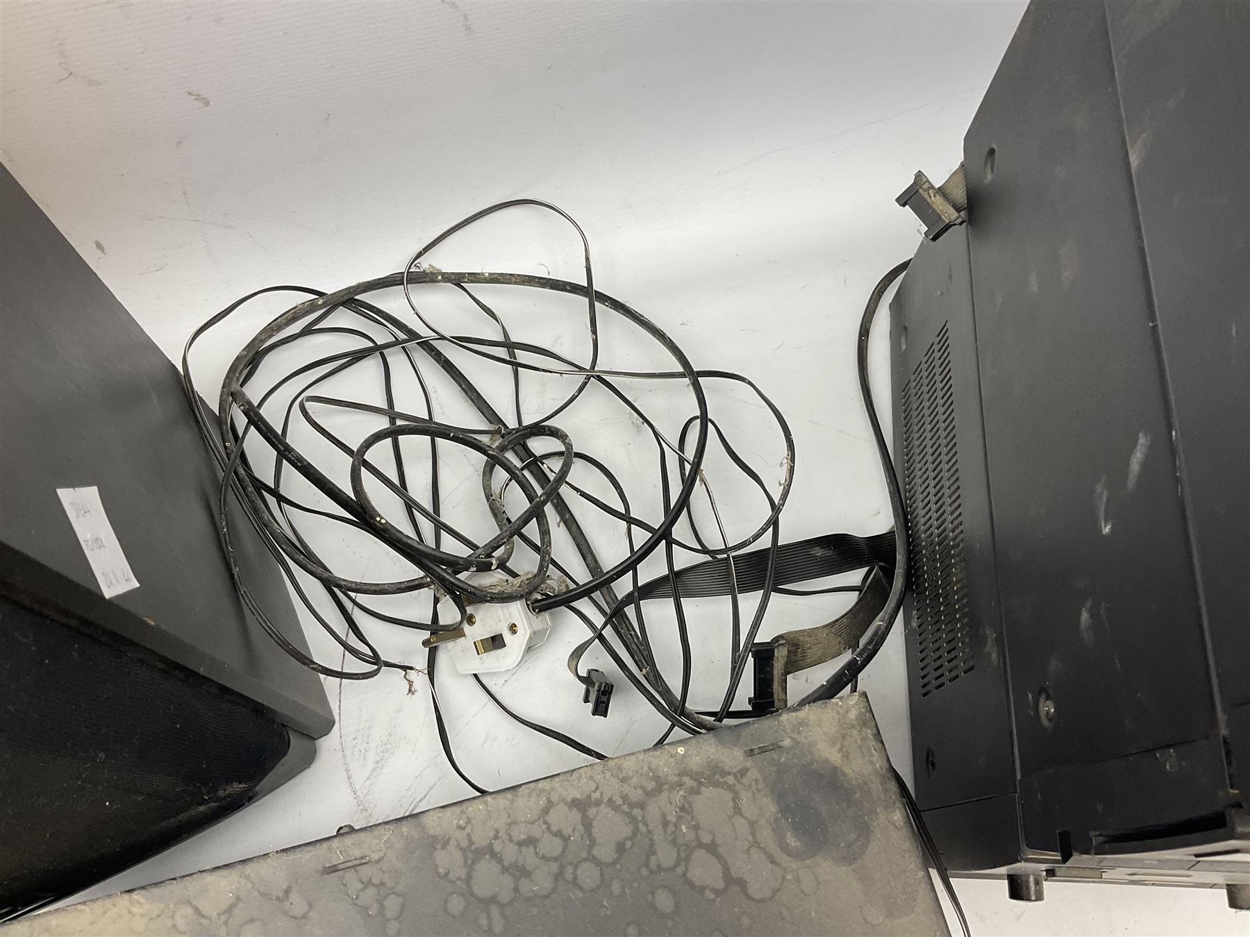 AIWA stacking stereo system including double tape deck and speakers