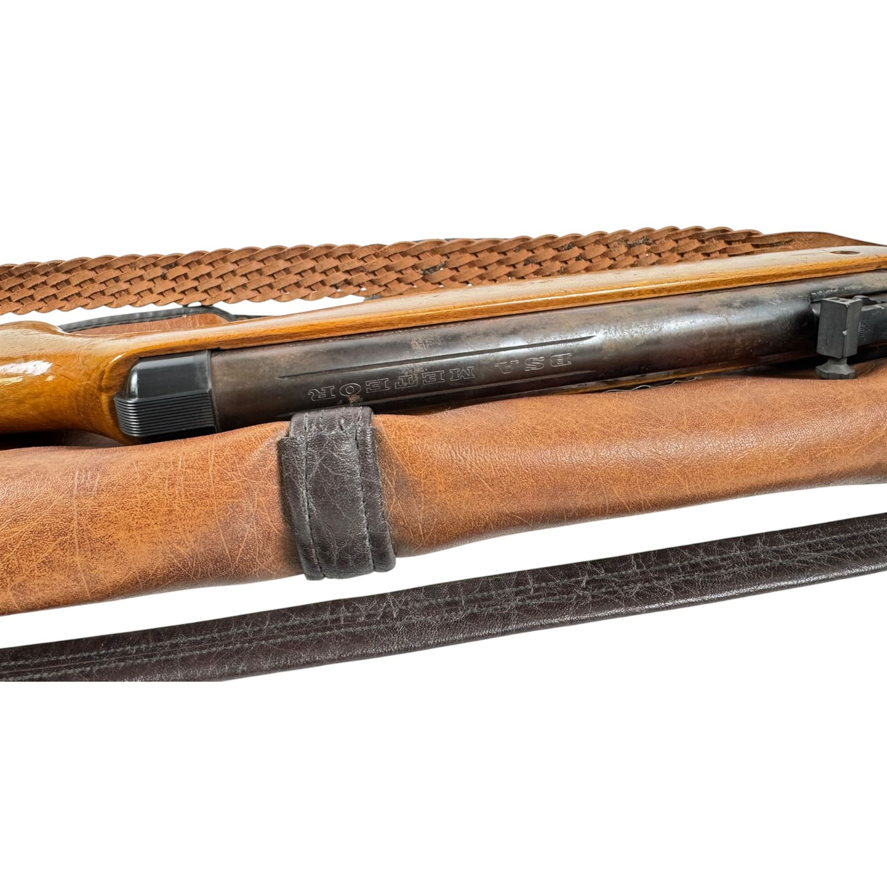 BSA Meteor cal 22 break barrel air rifle, with gun sleeve, overall L106cm