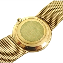 Omega De Ville gentleman's 9ct gold bracelet wristwatch, London 1973, No.35268008, boxed with papers