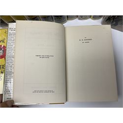 Collection of Hodder and Stoughton yellow jacket version books, to include Sydney Horler, George Goodchild, Dornford Yates, Leslie Charteris etc 