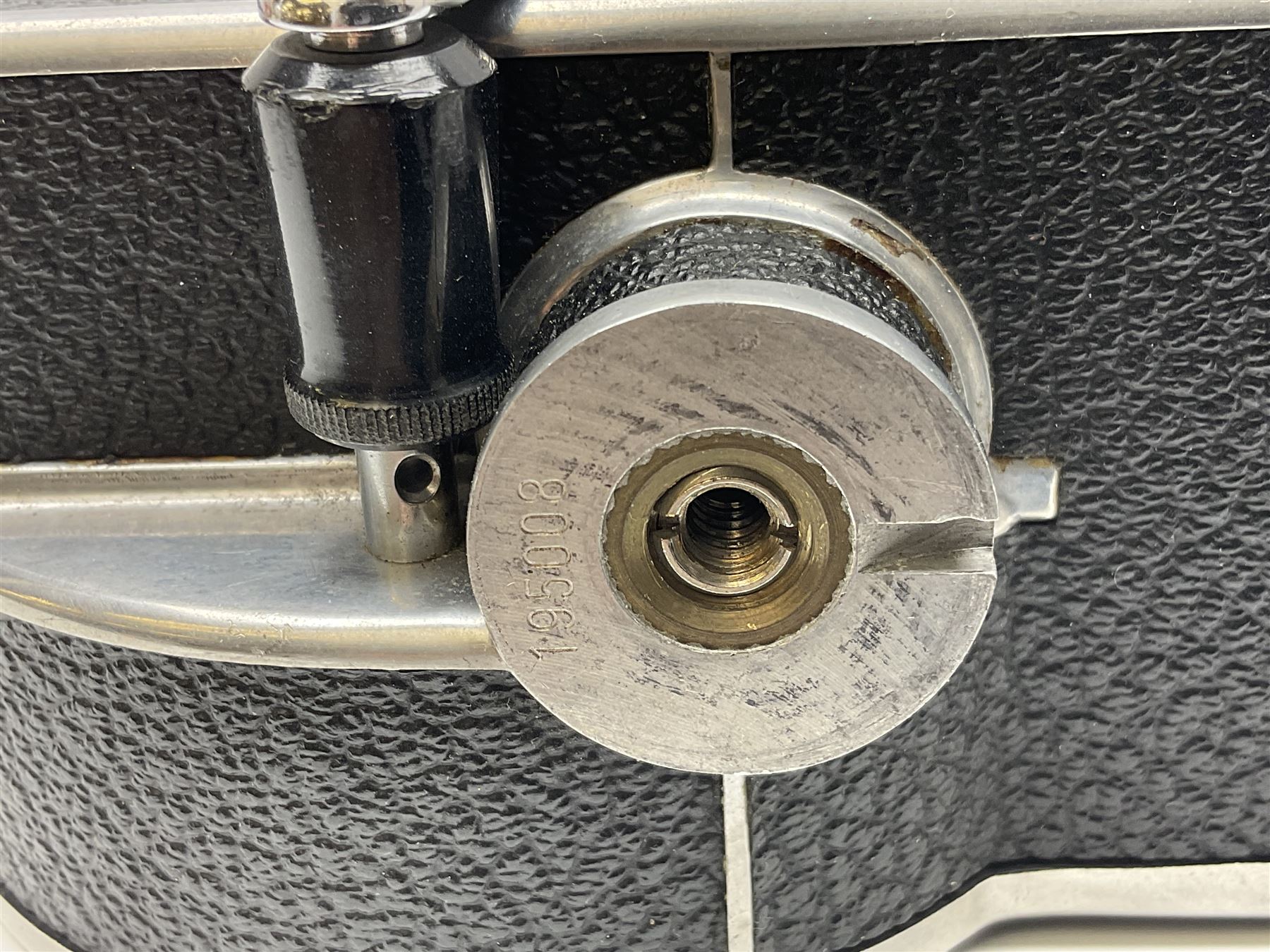 Paillard Bolex H8 RX cine camera body, serial no.195008, with 'Kern Paillard Vario Switar 36EE 1:1,9 f=8/36mm H8 RX' lens, serial no. 955497, in fitted leather carrying case  