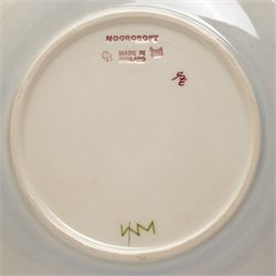 Moorcroft plates, to include the 1996 Year Plate limited edition number 106/500, with certificate, and two Brambles pattern plates, each with impressed and painted marks to base, D22cm (3)