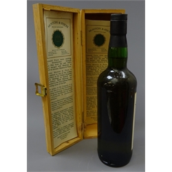  Ben Wyvis for Munton & Fison, Single Malt Scotch Whisky, distilled 1972 from Munton & Fison Peated Distilling Malt, bottled 1989, 75cl, 54.4%, in wooden pesentation box, 1btl  
