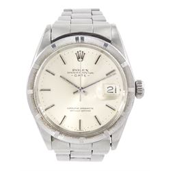 Rolex Oyster Perpetual Date gentleman's stainless steel automatic wristwatch, Ref. 1501, s...