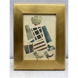 Vladimir Vasilyevich Lebedev (Russian 1891-1967): Walking Lady, lithograph 20cm x 28cm