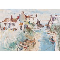 Alfred Ainslie O'Brien (Northern British 1912-1988): Seaton Sluice, oil on canvas board si...