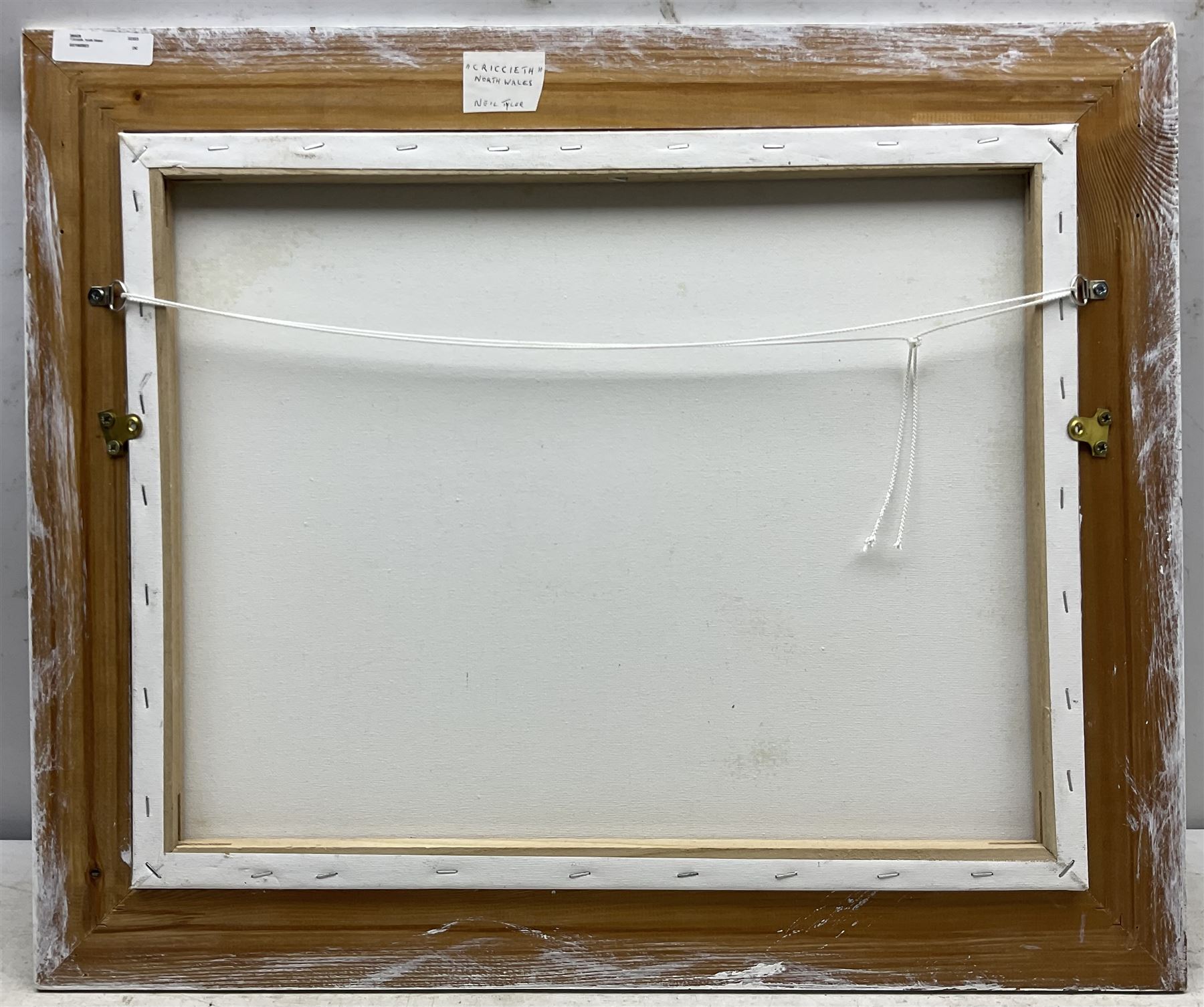 Neil Tyler (British 1945-): 'Criccieth - North Wales', oil on canvas signed, titled verso 40cm x 50cm