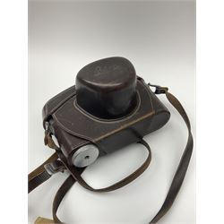 Leica M3 camera body, 1959, chrome finish, serial number '986937', fitted with 'Ernst Leitz GmbH Wetzlar Summicron f=5cm 1:2 Nr.1592614' lens, with Leica M3 instruction booklet