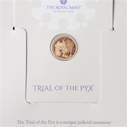The Royal Mint United Kingdom 2021 'Trial of the Pyx' gold proof half sovereign coin, from...