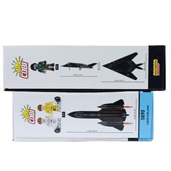 Two Cobi Bricks 1:48 scale Armed Forces model aircraft sets, comprising limited edition no. 5902 Lockheed F-117 Nighthawk and executive edition no. 5890 Lockheed SR-71 Blackbird, both in sealed boxes