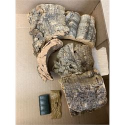 Various makers military vehicles - boxed Corgi Tiger Mk.1 tank No.900; six other by Corgi; four by Dinky; and over twenty others predominantly by Matchbox/Lesney, all unboxed; together with a quantity of plastic soldiers by Lesney etc; and some battlefield layout accessories