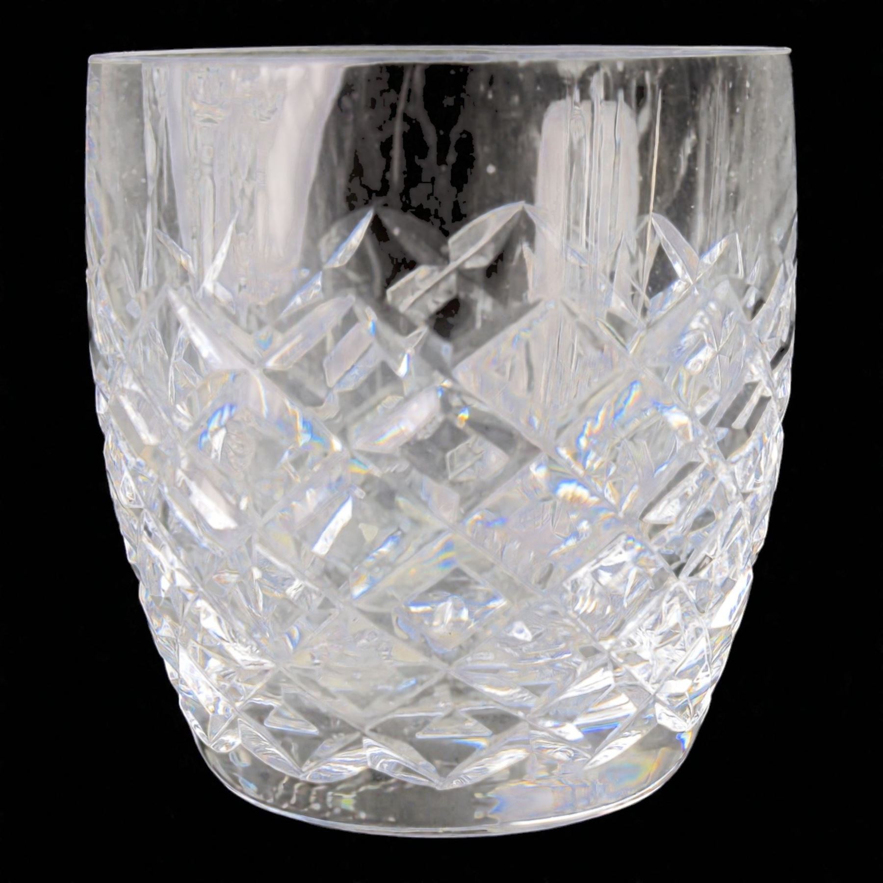 Waterford Crystal drinking glasses for six setting, in Comeragh pattern, including champagne, wine glass, sherry glasses, etc  