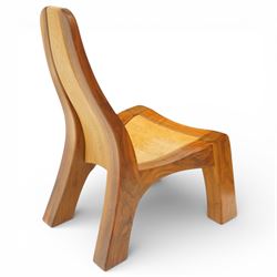 Peter Cummings - Magma oak chair, with shaped back and seat, signed by the maker dated 2007, designed by Peter Cummings of Reeth, near Richmond